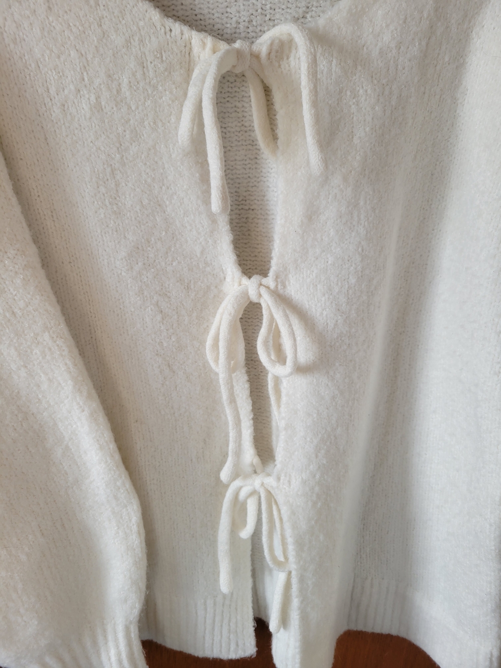 Bow Sweater Cardigan - Picture 3 of 5